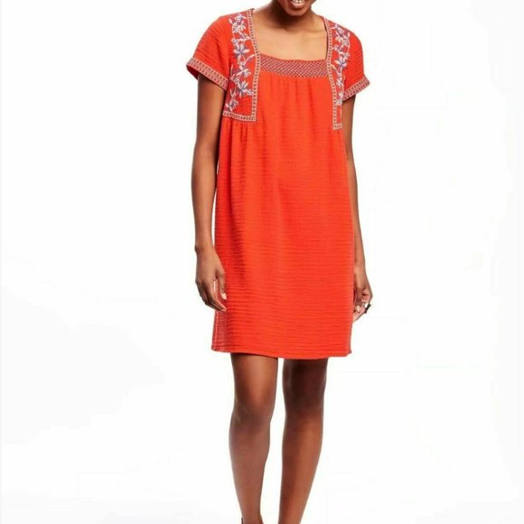 🌸4/$50🌸 NEW Old Navy Gauze Cotton Dress with Embroidery Detailing - Picture 12 of 16